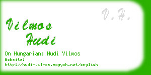 vilmos hudi business card